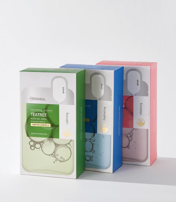 Mediheal Collagen Nude Gel Mask (Pack of 10) - Transparent Hydrogel Sheet