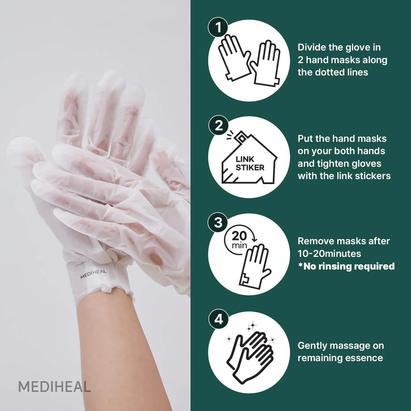 Mediheal Derma Layer Hand Mask (Pack of 5)