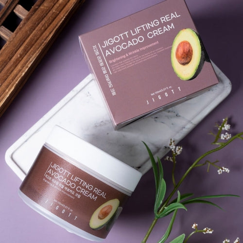 Jigott Avocado Ultra Rich Cream — Deep Nourishment + Firming — Avocado Fruit Extract + Niacinamide