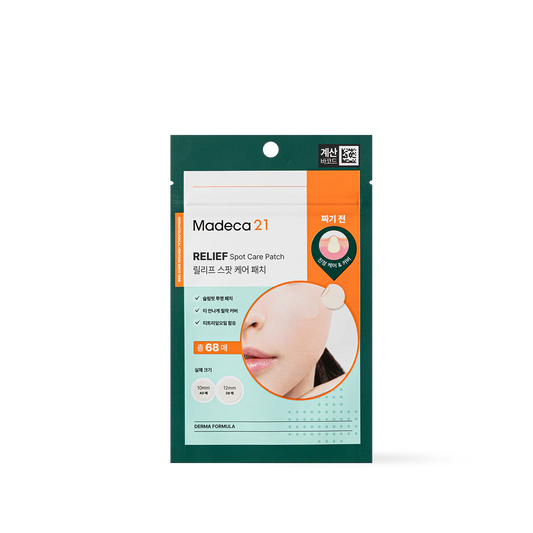 Madeca21 Relief Spot Care Patch 68EA – Invisible Acne Patch with Tea Tree