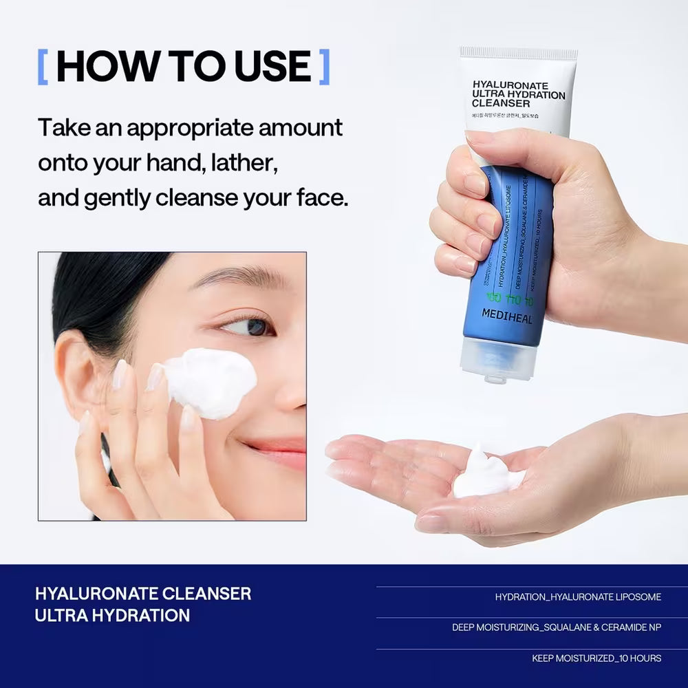 Mediheal Hyaluronate Ultra Hydration Cleanser