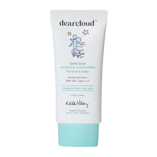 Dearcloud x Keith Haring Tone Blur Essence Sunscreen SPF 50 — Vegan Primer + UV Protection