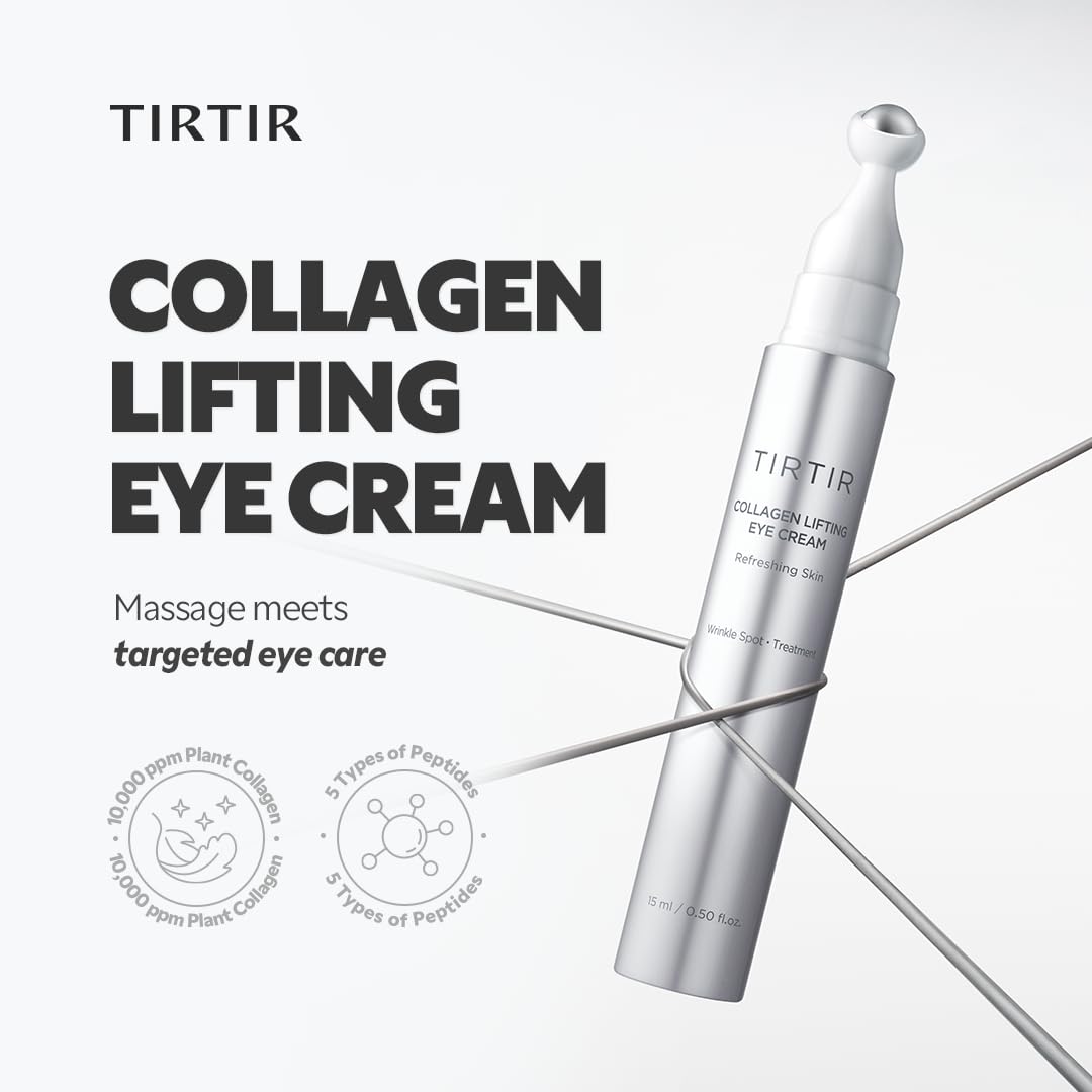 TIRTIR Collagen Lifting Eye Cream - Roller Applicator