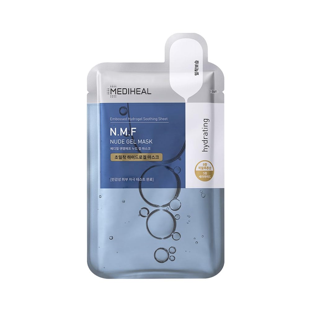 Mediheal N.M.F Nude Gel Mask (Pack of 10) - Transparent Hydrogel Sheet
