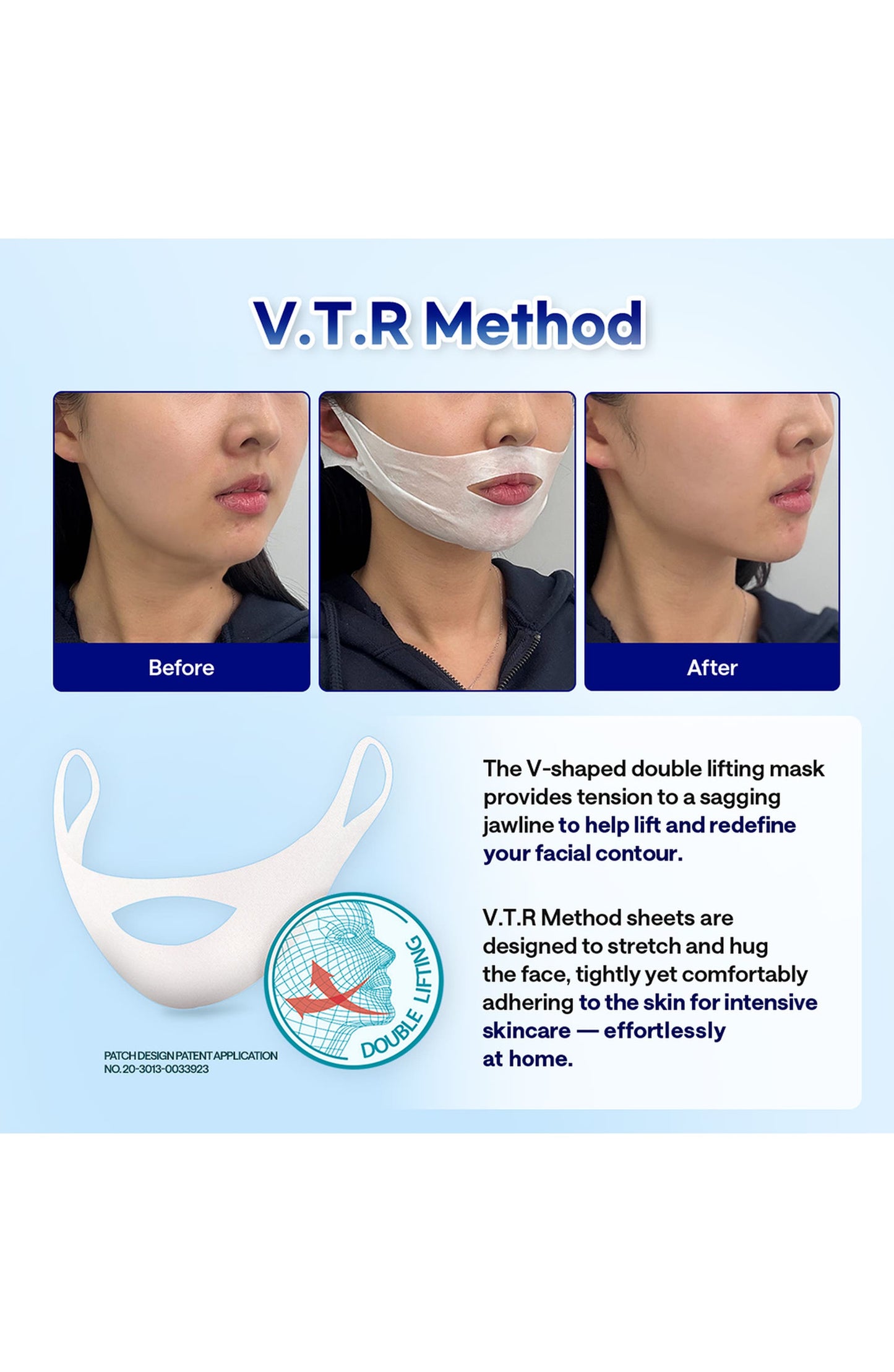 Mediheal V.T.R Stretching Patch (Pack of 4) - Face Skin Firming Band Mask Sheet
