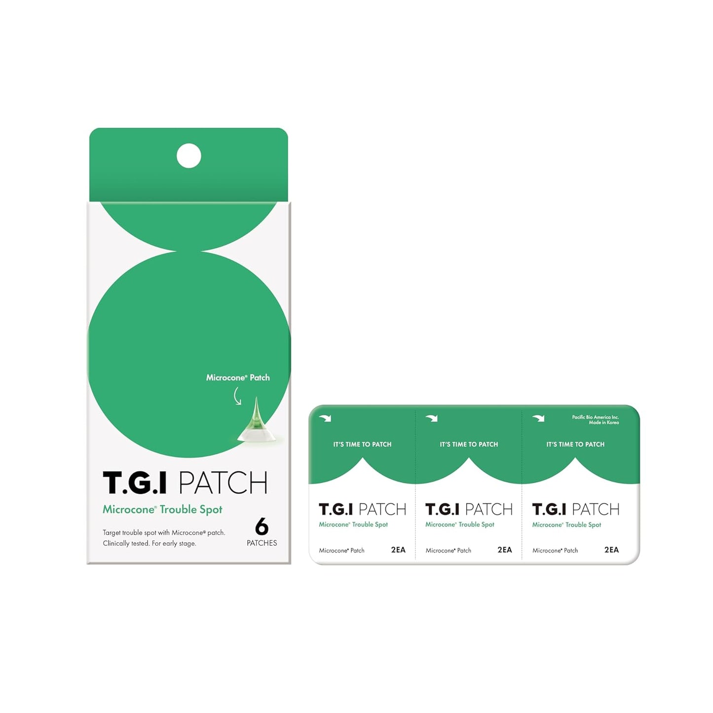 TGI PATCH Microcone Trouble Spot - Patches for Early Stage of Skin Trouble - Invisible (6pc)