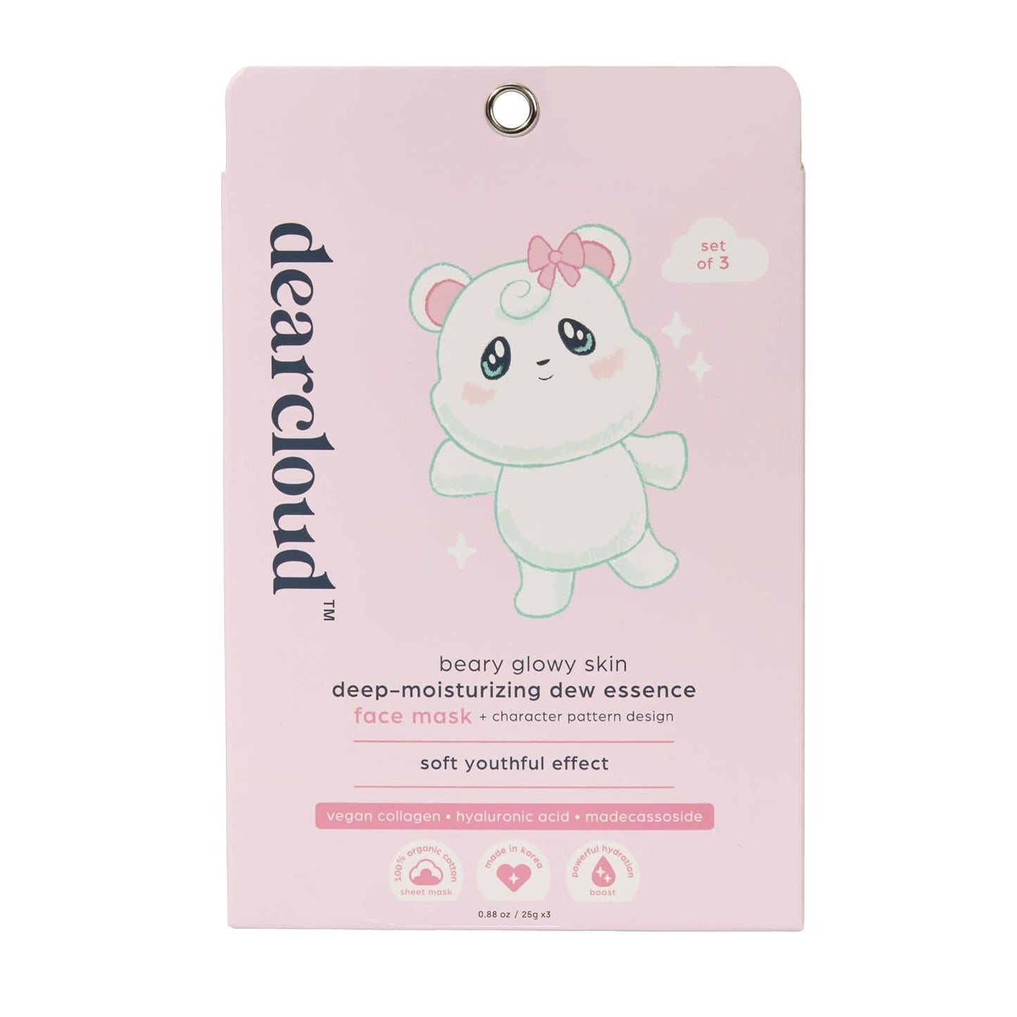 Dearcloud Dew Essence Mask — Vegan, 3 Pack