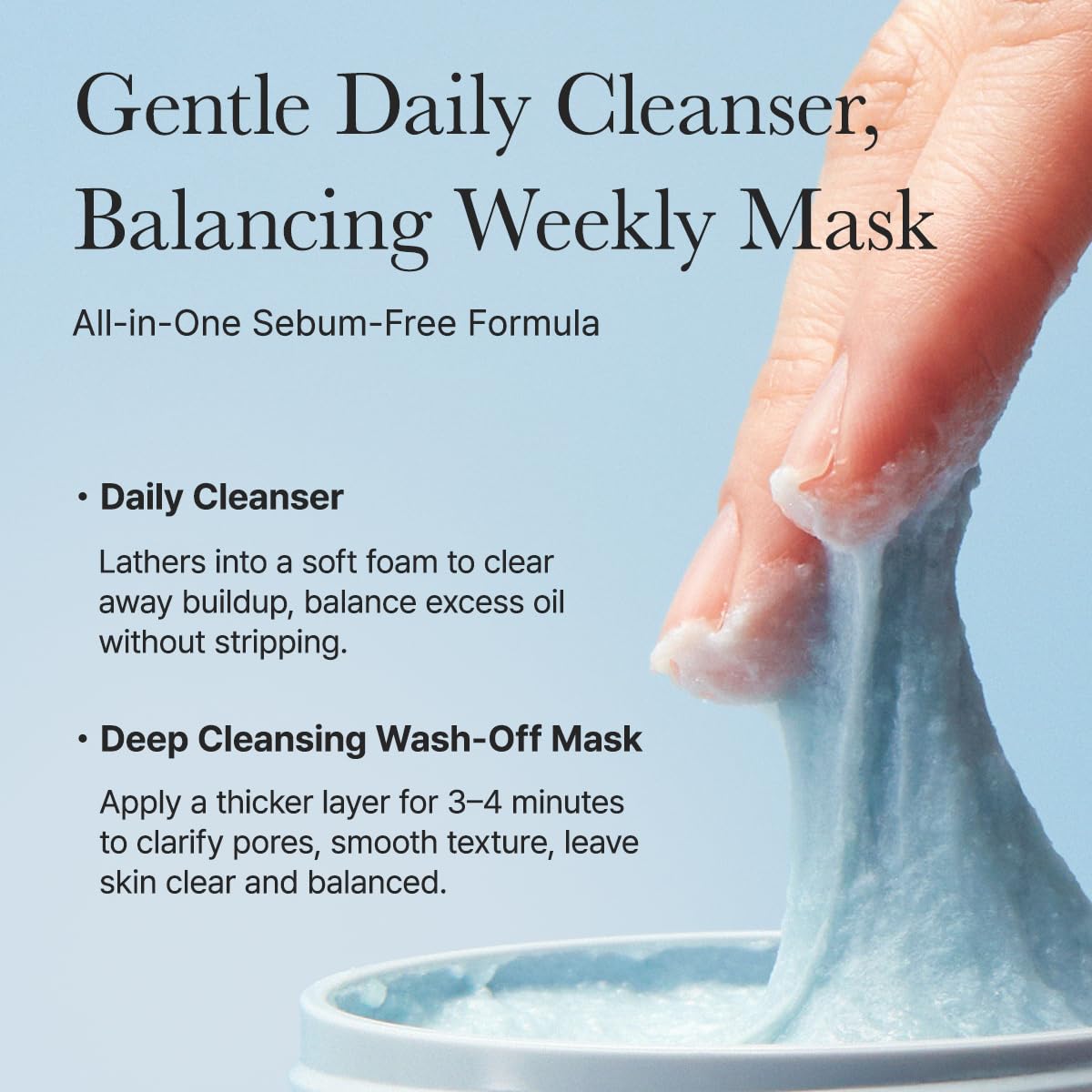 Arencia Fresh Blue Hyssop Rice Mochi Cleanser 4.23oz