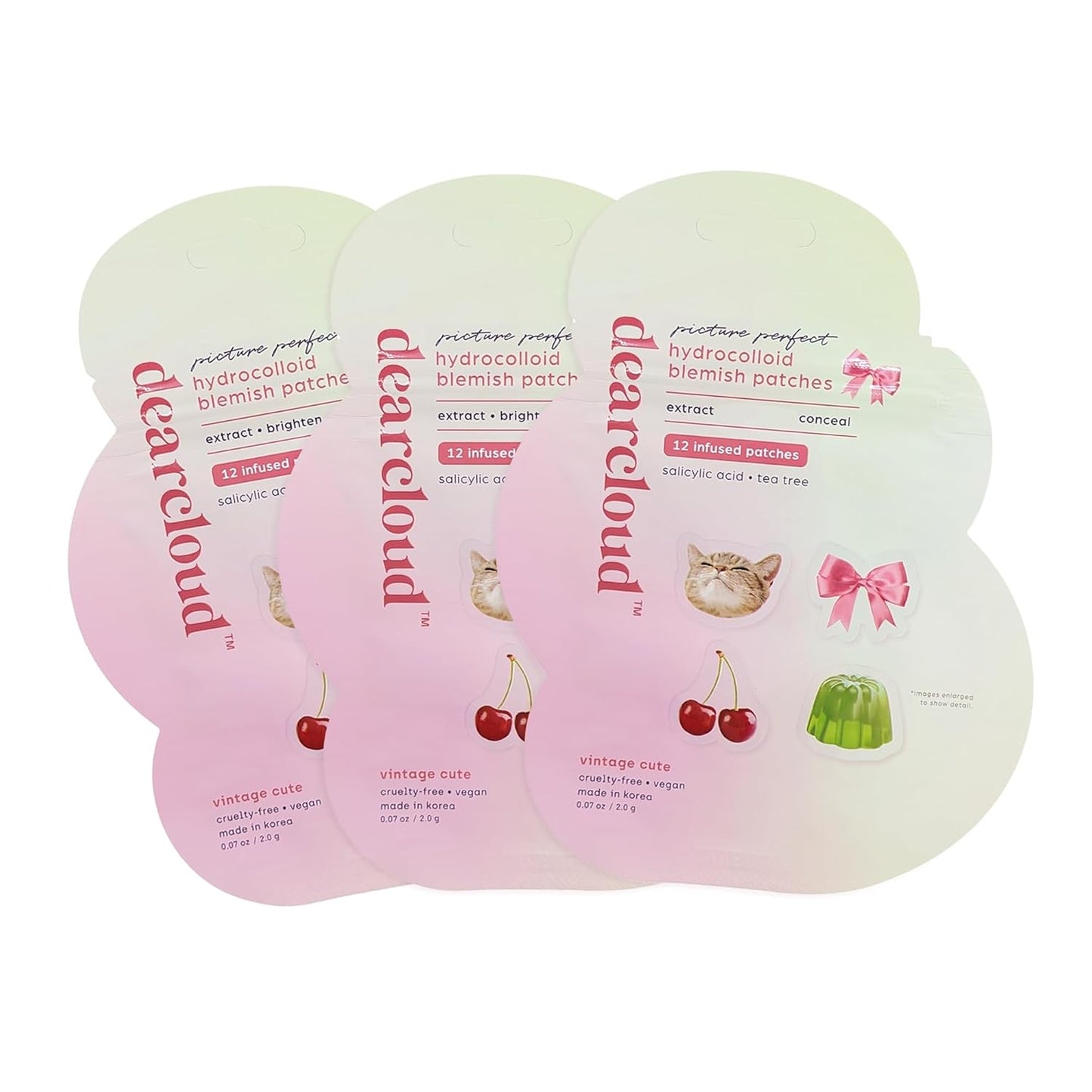 Dearcloud Blemish Patch — Vintage Cute 36ct with Niacinamide + Tea Tree
