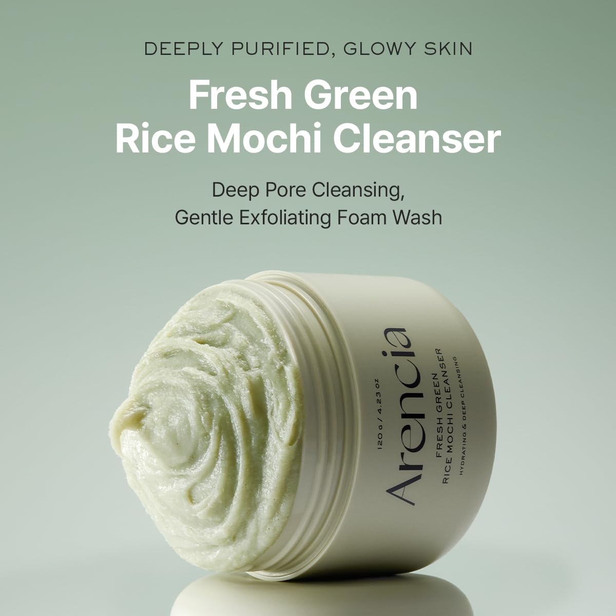 Arencia Fresh Green Rice Mochi Cleanser 4.23oz