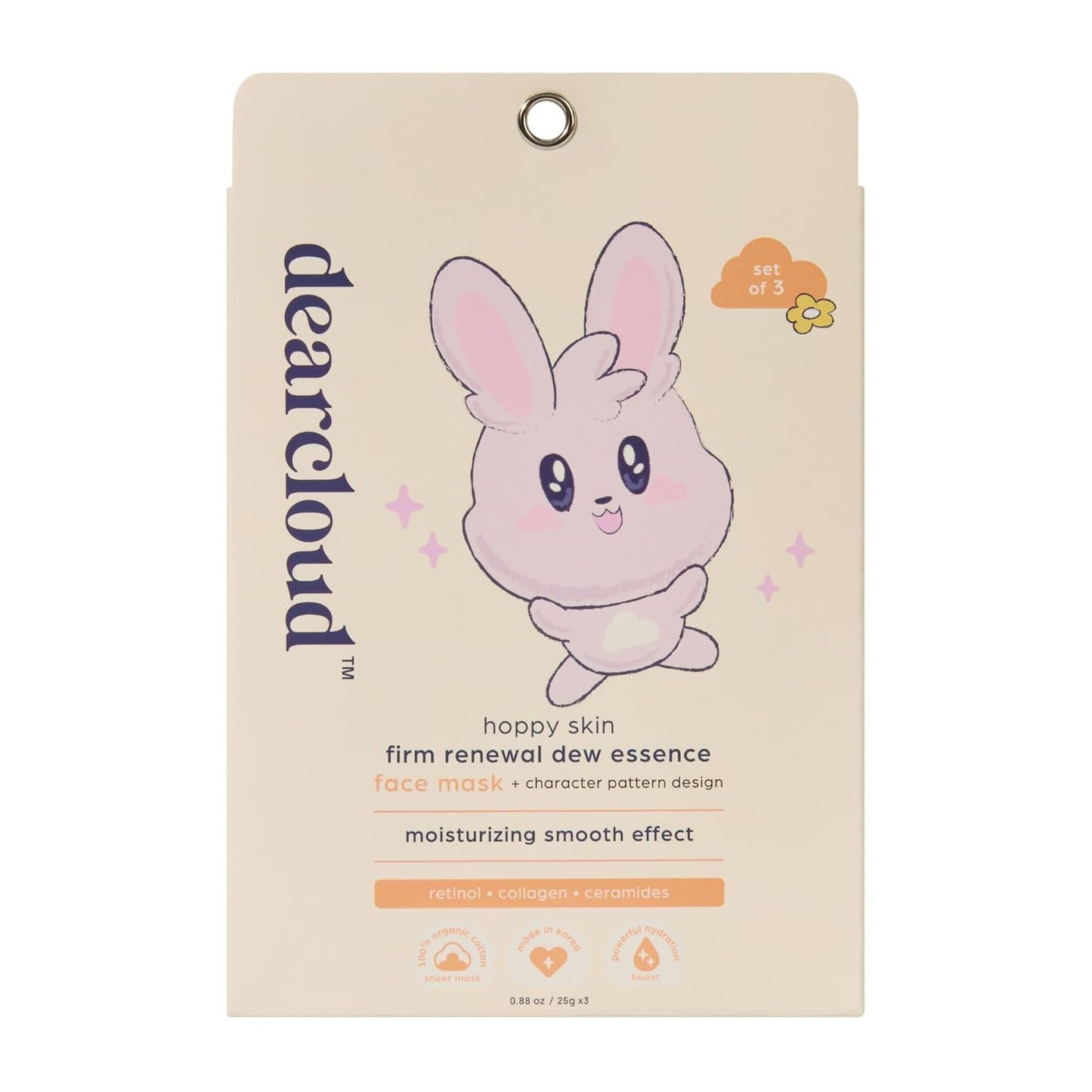 Dearcloud Dew Essence Mask — Vegan, 3 Pack