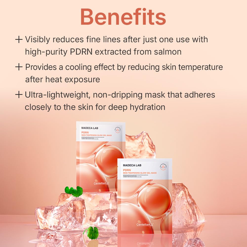 Centellian 24 PDRN Skin Tightening Gel Mask – 5ea | Salmon DNA for Firming & Hydration