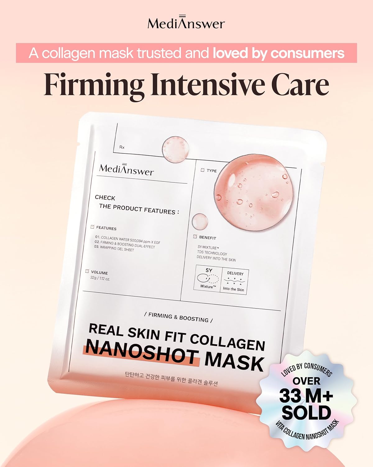 MediAnswer Real Skin Fit Collagen Nanoshot Mask (Pack of 5)