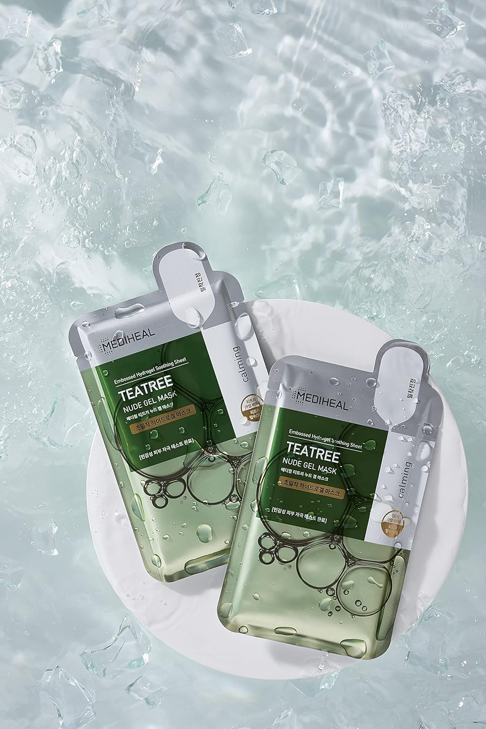 Mediheal Teatree Nude Gel Mask (Pack of 10) - Transparent Hydrogel Sheet