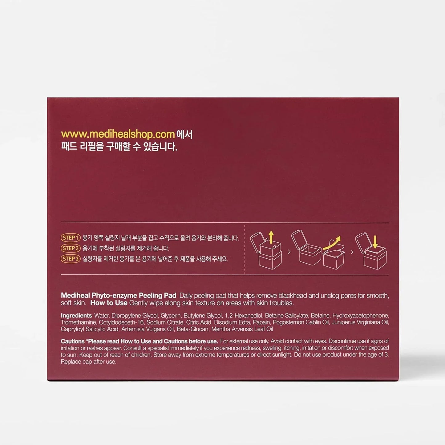 Mediheal Phyto-Enzyme Peeling Toner Pad