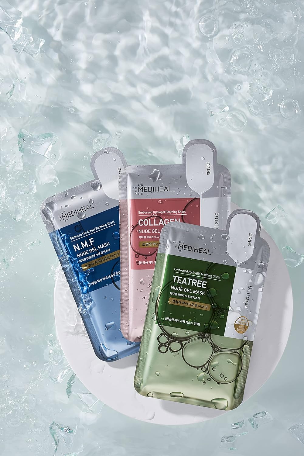 Mediheal Collagen Nude Gel Mask (Pack of 10) - Transparent Hydrogel Sheet
