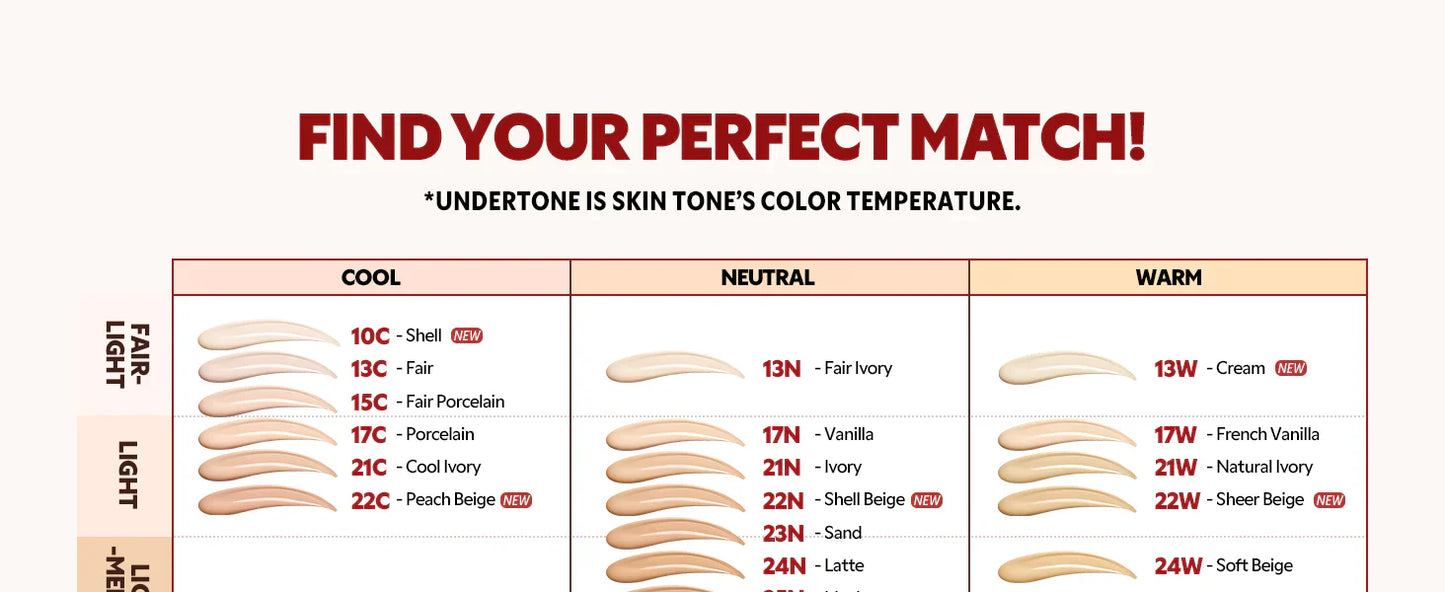 TIRTIR Mask Fit Red Cushion Foundation (Full size), Long-Lasting Radiant Coverage