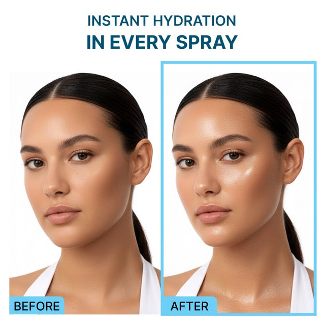 AURAS Fresh Sprinkle Serum Mist 60ml – Oxygen Bubble Glow Mist with Bakuchiol, Collagen, Vitamin C, Glutathione
