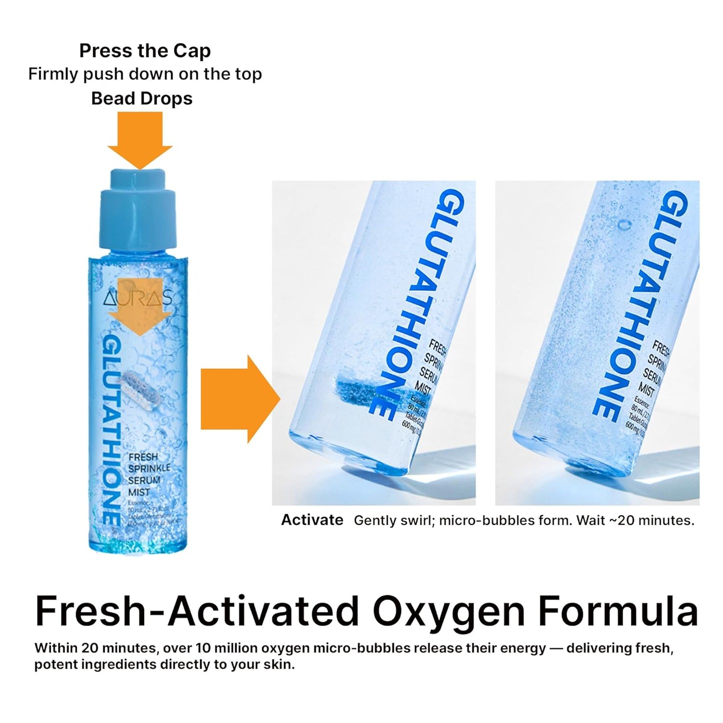 AURAS Activated Vitamin C Mist Serum (Brightening / Tone Correction)