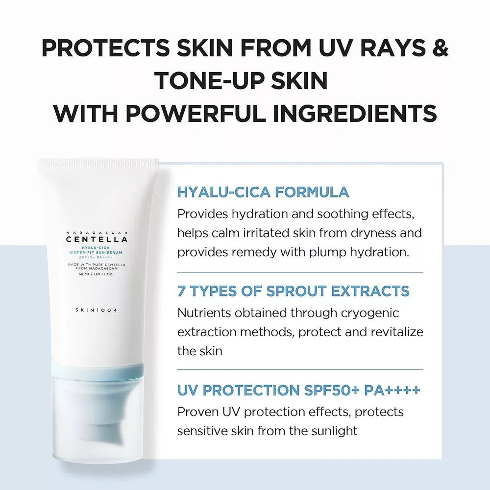 SKIN1004 Madagascar Centella Hyalu-Cica Water-Fit Sun Serum SPF 50+ PA++++