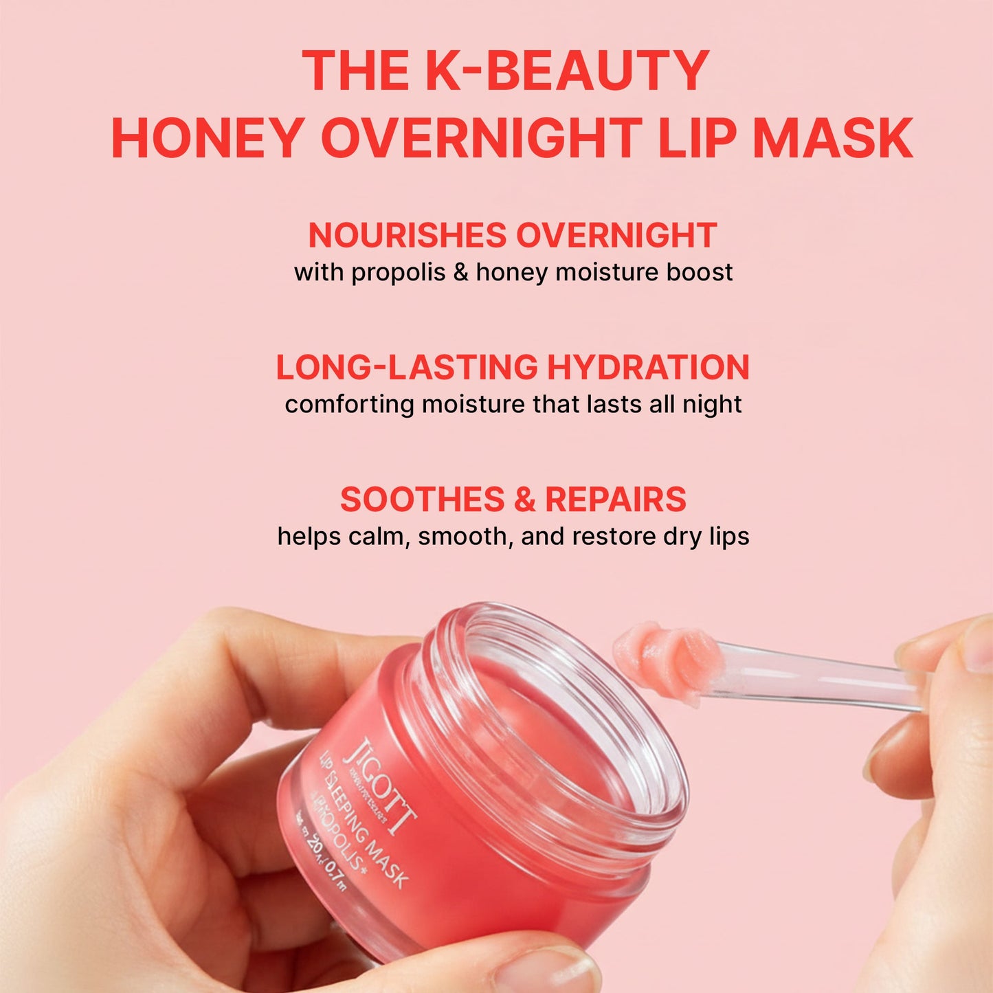 Jigott Lip Sleeping Mask — Overnight Lip Moisture Treatment with Berry Extract