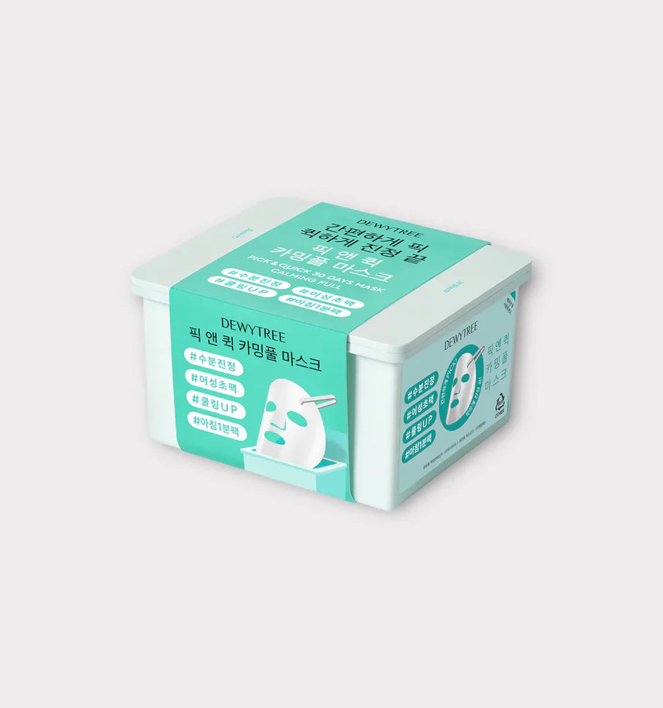 DEWYTREE Pick and Quick Calming Full Mask Sheet - 30 Sheets