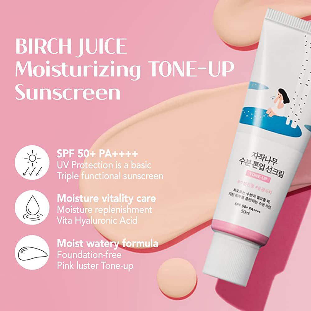 Round Lab Birch Juice Moisturizing Tone-Up Sunscreen SPF 50+ PA++++