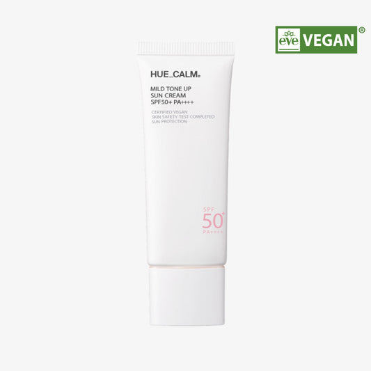 Hue Calm Mild Tone Up Sun Cream SPF50+ PA++++ | Vegan, Tone-Up Glow, Sensitive Skin