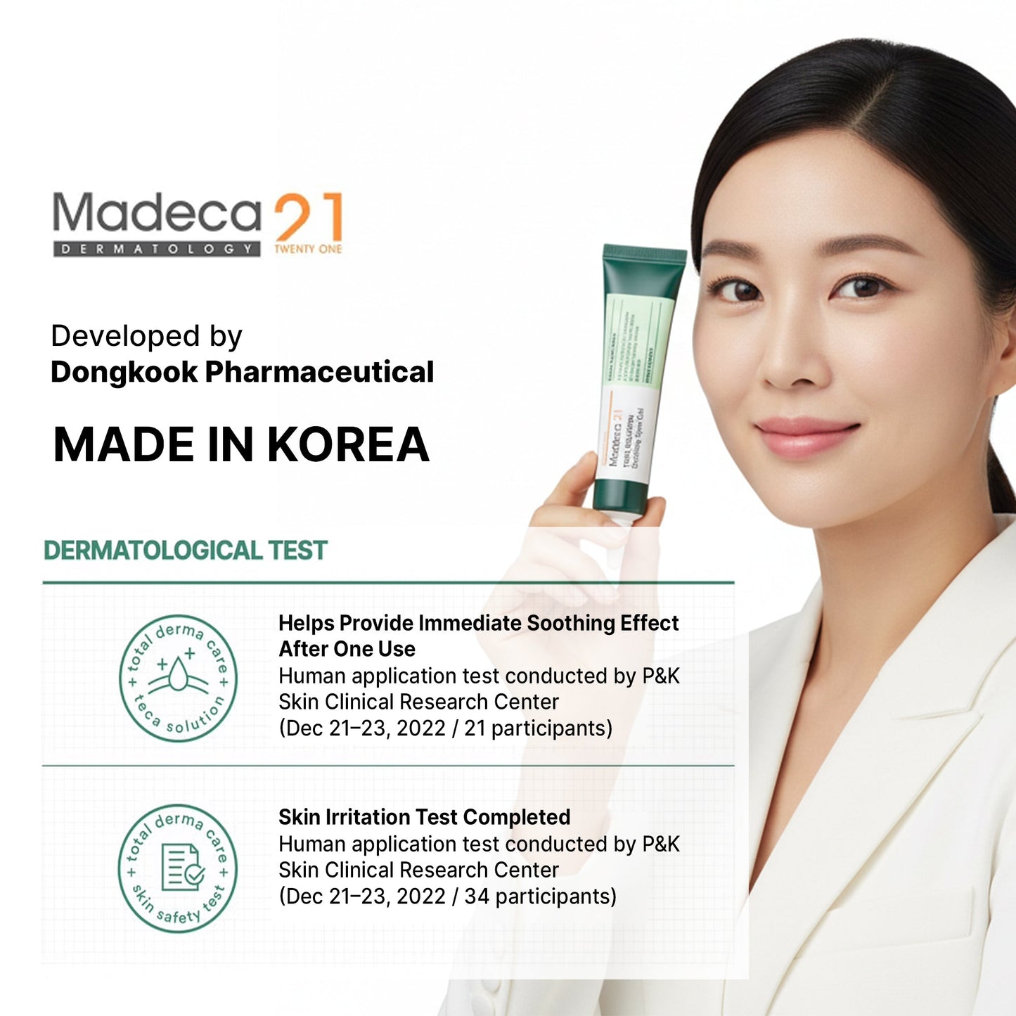 MADECA21 TECA Solution Soothing Spot Gel 15ml – Rapid Calming Spot Care with TECA & Centella