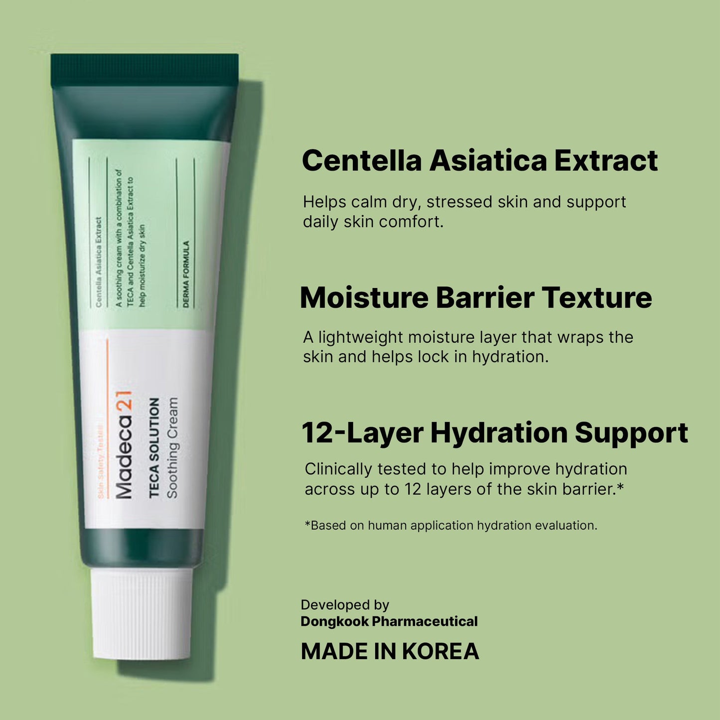 MADECA21 TECA Solution Soothing Cream 50ml – TECA & Centella Barrier Repair Cream