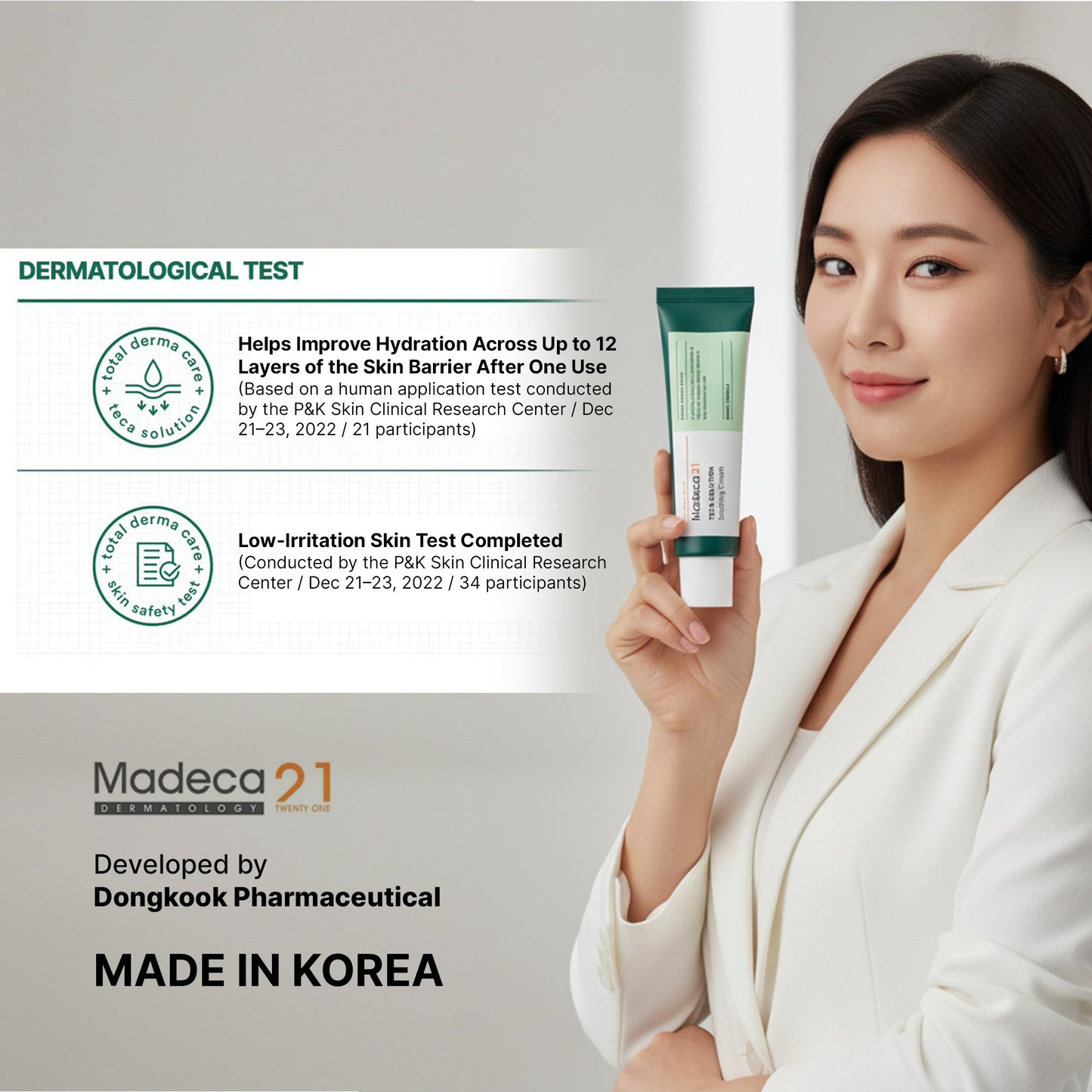 MADECA21 TECA Solution Soothing Cream 50ml – TECA & Centella Barrier Repair Cream