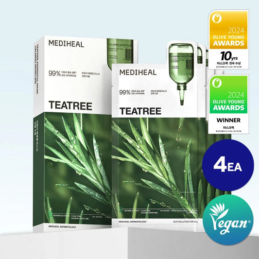 Mediheal Teatree Essential Mask (Pack of 4)