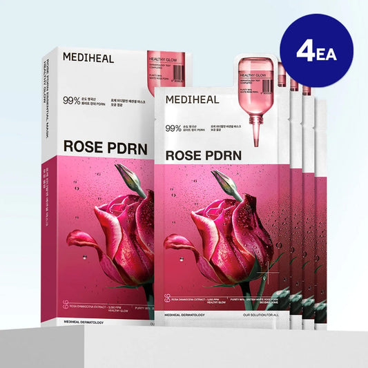 Mediheal Rose Pdrn Essential Mask (Pack of 4)