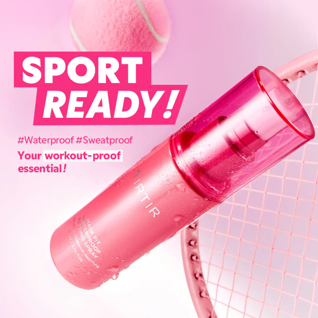 TIRTIR Mask Fit Waterproof Setting Spray - Semi-Matte Finish 24H Long-Lasting Sweat-proof Water-Resistant Makeup Fixer